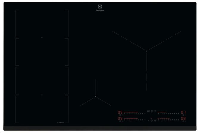 Hovedbilde Electrolux Platetopp HHX860MFK 78cm