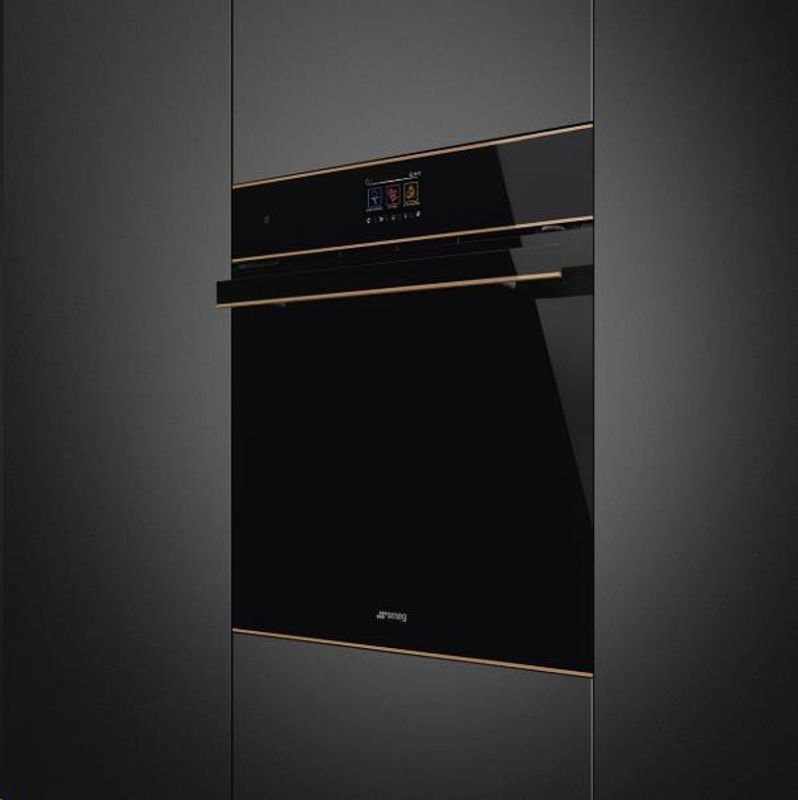 Smeg Kombidampovn Sort Steam100 Pro